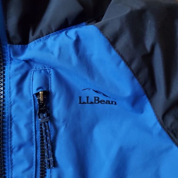 L.L Bean Kids' Fleece-Lined 3-in-1 Jacket Black/Deep Sapphire 6x/7 - Picture 3 of 10